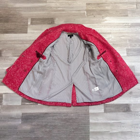 J. Crew Diamond Tweed Coat Size 4 - Picture 8 of 8